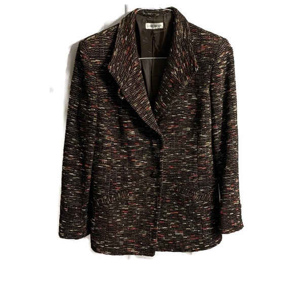 Barry Bricken Womens Size 8 Multi Colored Blazer.